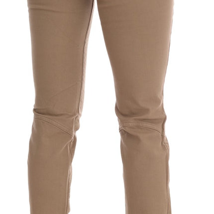 Beige Super Slim Fit Denim Delight