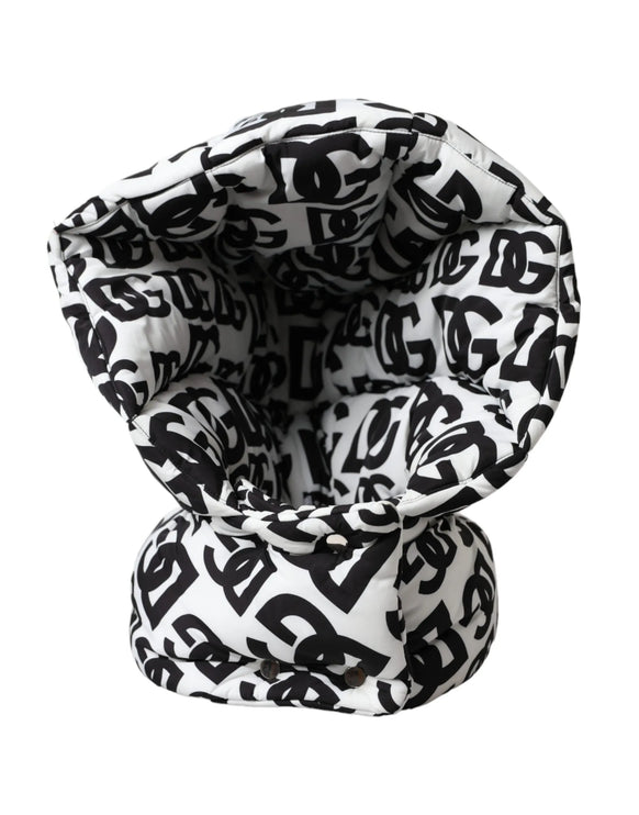 Logo bianco Whole Head Wrap Hat Men