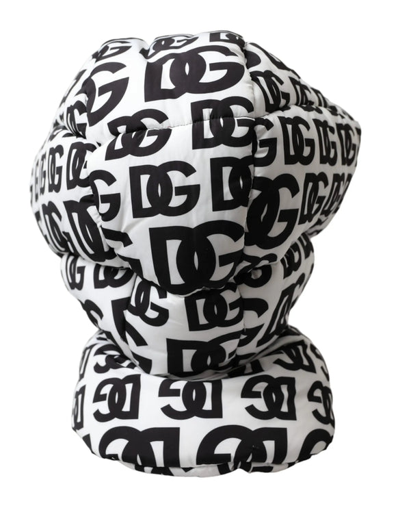 Logo bianco Whole Head Wrap Hat Men