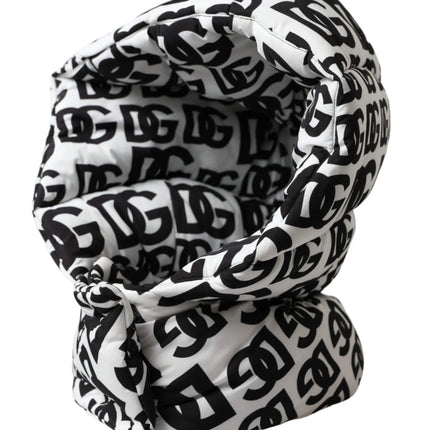 Logo bianco Whole Head Wrap Hat Men