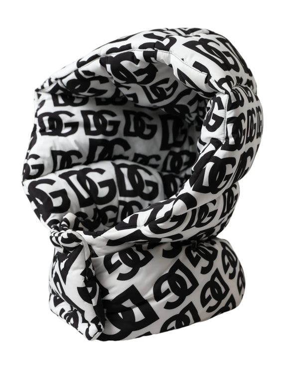 Logo bianco Whole Head Wrap Hat Men