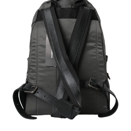 Nylon gris oscuro #dgfamily Patch Men Backpack Bags