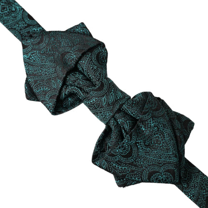 Green Bandana Silk Adjustable Neck Bet à nœud papillon