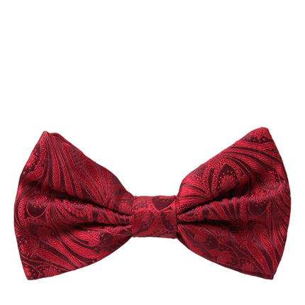 Brocade rouge Brocade Silk Adjustable Neck Men à noeud papillon