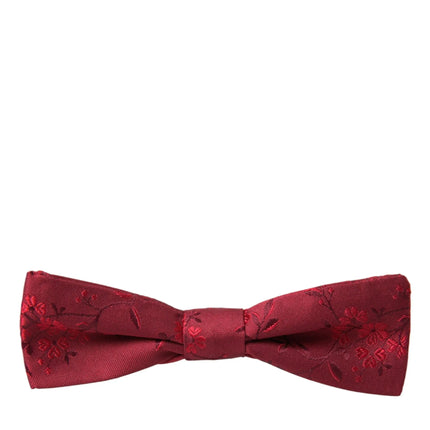 Brocade rouge Brocade Silk Adjustable Neck Men à noeud papillon