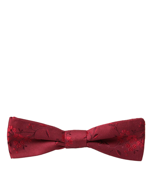 Brocade rouge Brocade Silk Adjustable Neck Men à noeud papillon