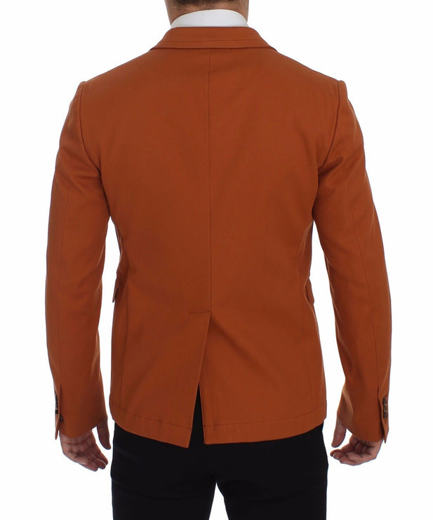 Élégant blazer en coton décontracté orange