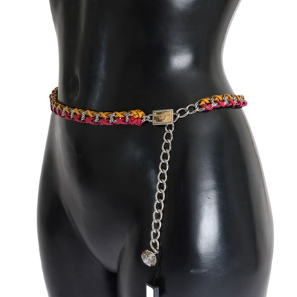 Ceinture élégante en cristal multicolore