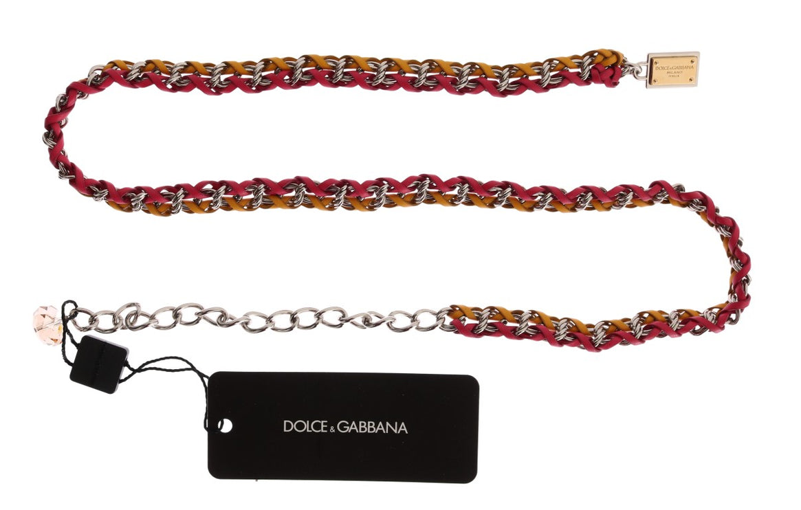 Ceinture élégante en cristal multicolore