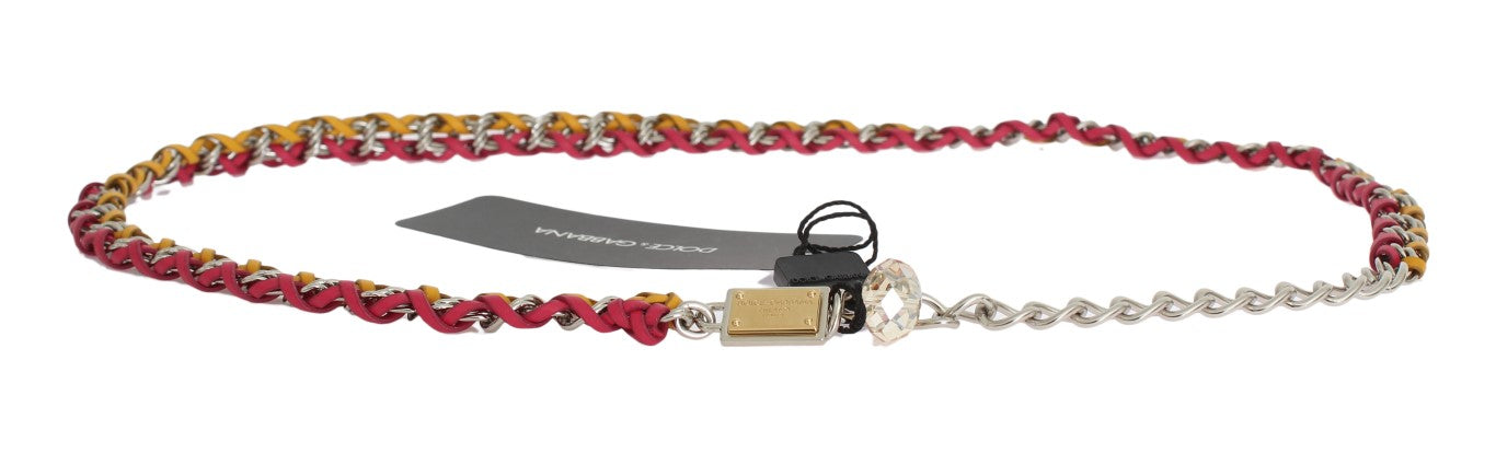 Ceinture élégante en cristal multicolore