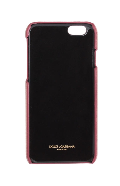 Custodia per iPhone Chic in pelle rosa con cristalli