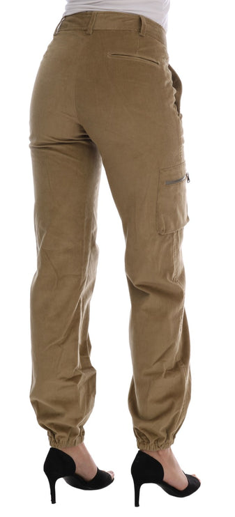 Pantalon décontracté beige chic pour style sophistiqué