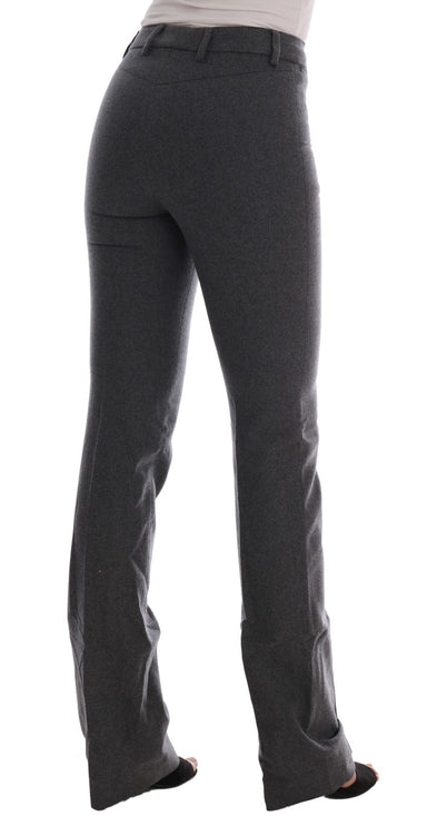 Pantalon formel gris chic - élégance raffinée