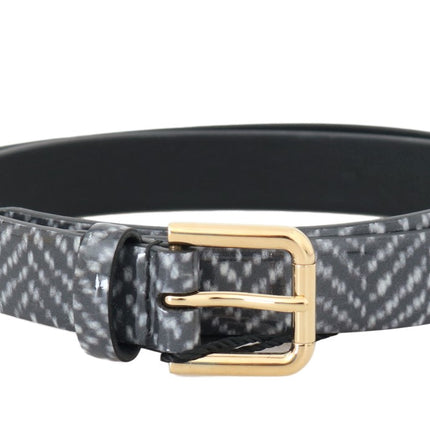 Ceinture de taille en cuir chevron élégant