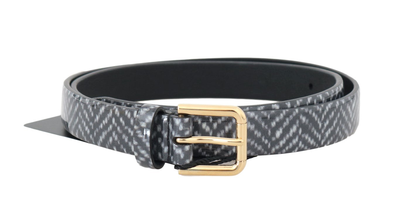 Ceinture de taille en cuir chevron élégant