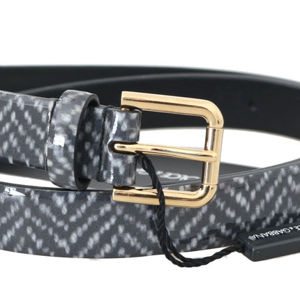 Ceinture de taille en cuir chevron élégant