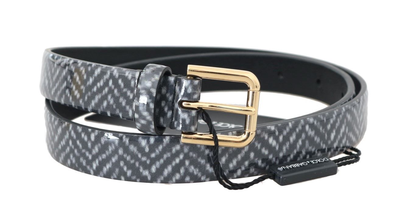 Ceinture de taille en cuir chevron élégant