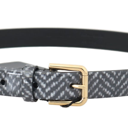 Ceinture de taille en cuir chevron élégant