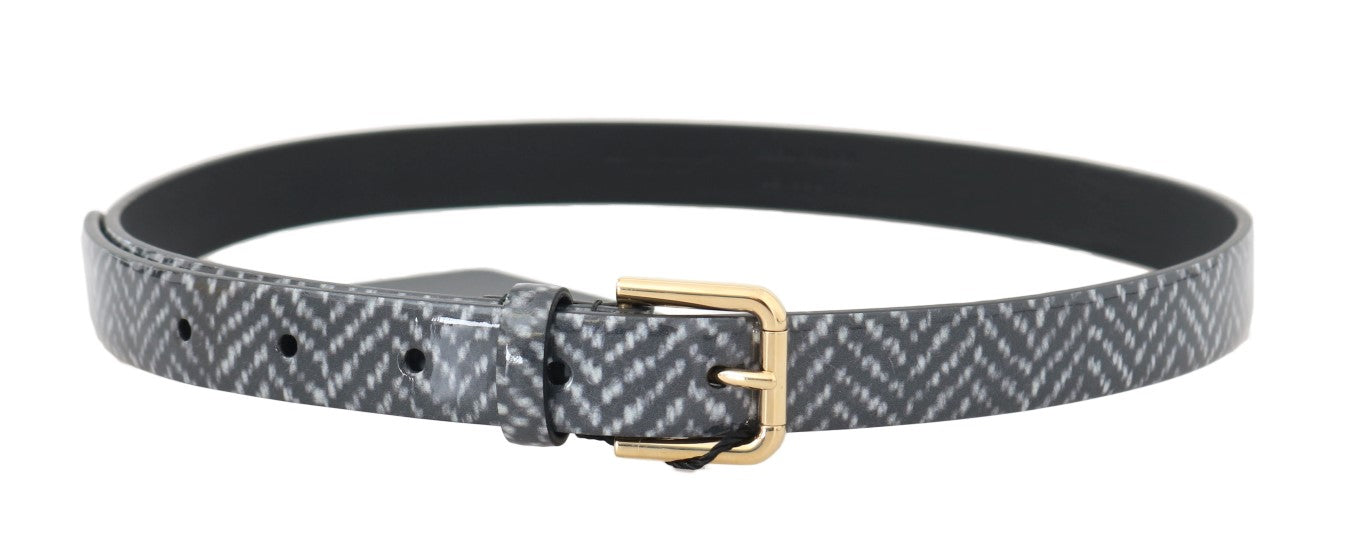 Ceinture de taille en cuir chevron élégant