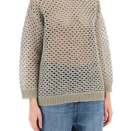 Valentino Garavani "mesh knit pullover with sequins embell