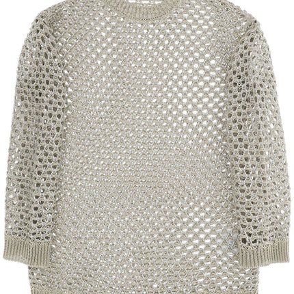 Valentino Garavani "mesh knit pullover with sequins embell