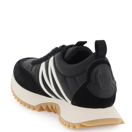 Moncler pacey sneakers in nylon and suede leather.