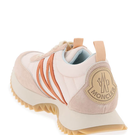 Moncler pacey sneakers in nylon and suede leather.