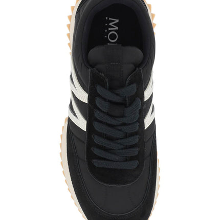 Moncler pacey sneakers in nylon and suede leather.