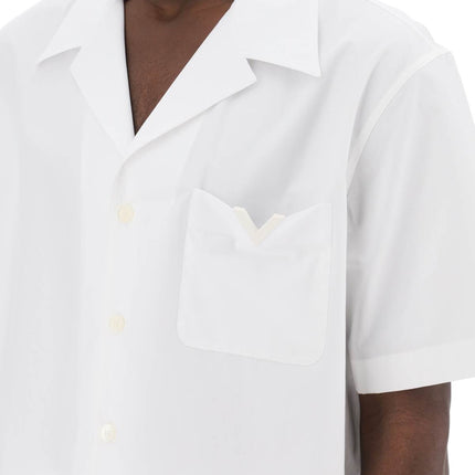 Valentino Garavani "v detail bowling shirt with v-