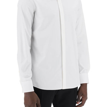 Valentino Garavani poplin shirt with flower patch detail