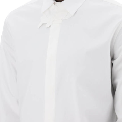 Valentino Garavani poplin shirt with flower patch detail