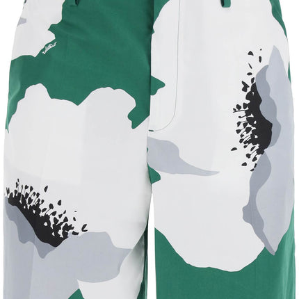 Valentino Garavani "flower portrait print poplin bermuda shorts