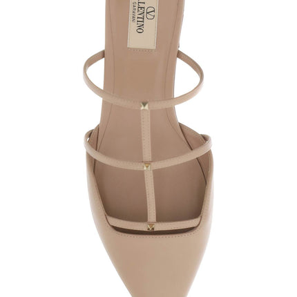 Valentino Garavani smooth leather rockstud wispy mules