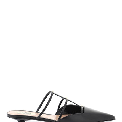 Valentino Garavani smooth leather rockstud wispy mules