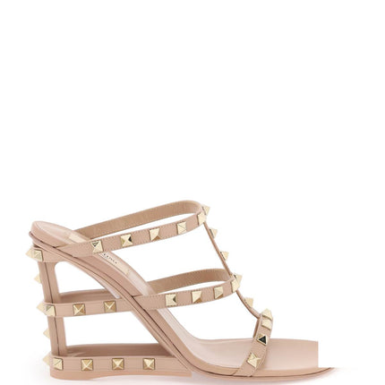 Valentino Garavani cut-out wedge mules with