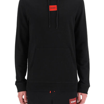 Hugo logo patch hoodie