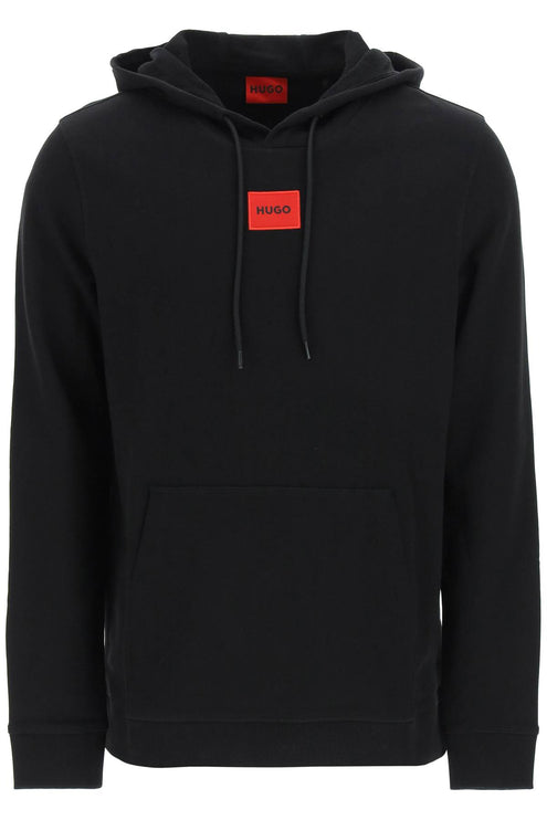 Hugo logo patch hoodie