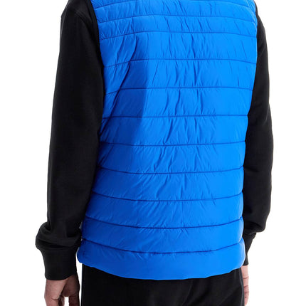 Boss bright blue quilted gilet with high collar and zip