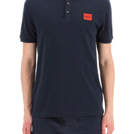 Hugo logo patch polo shirt