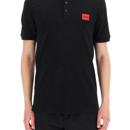 Hugo logo patch polo shirt