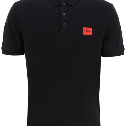 Hugo logo patch polo shirt