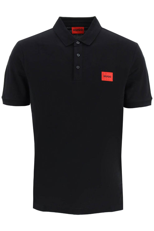 Hugo logo patch polo shirt