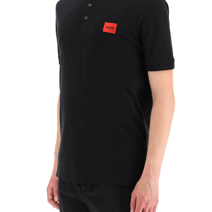 Hugo logo patch polo shirt