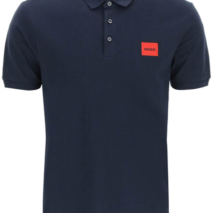 Hugo logo patch polo shirt