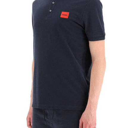 Hugo logo patch polo shirt