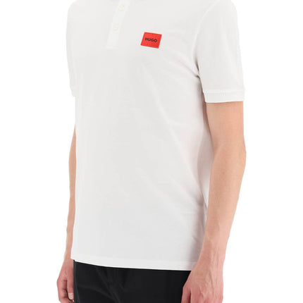 Hugo logo patch polo shirt