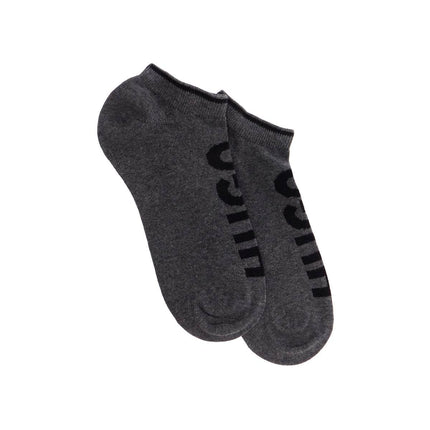 Hugo medium grey breathable slim fit socks with logo