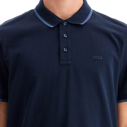 Boss polo shirt with contrasting edges