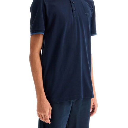 Boss polo shirt with contrasting edges