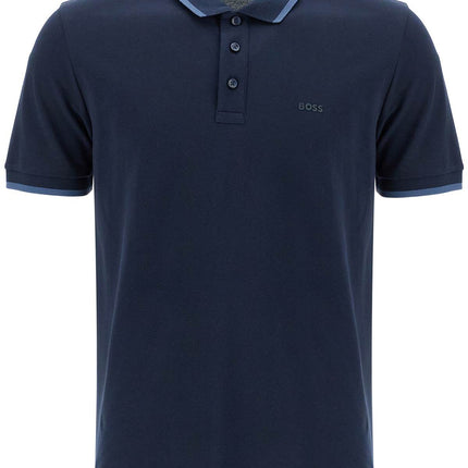 Boss polo shirt with contrasting edges